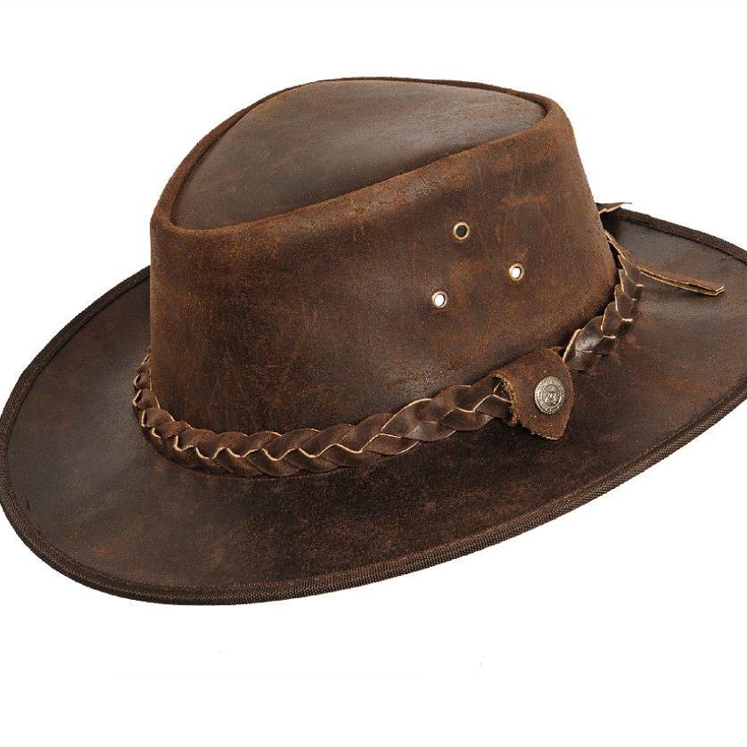 Lederhut braun
